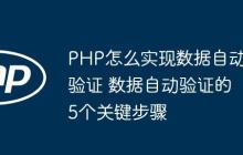 PHP怎么实现数据自动验证 数据自动验证的5个关键步骤-创客网