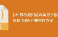 js如何检测浏览器类型 浏览器检测的5种兼容性方案-创客网