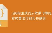 js如何生成词云效果 3种词云布局算法可视化关键词-创客网