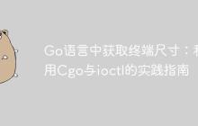 Go语言中获取终端尺寸：利用Cgo与ioctl的实践指南-创客网