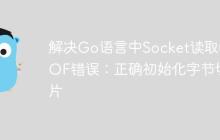 解决Go语言中Socket读取的EOF错误：正确初始化字节切片-创客网
