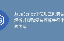 JavaScript中使用正则表达式解析并提取复杂模板字符串中的内容-创客网