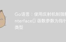 Go语言：使用反射机制强制 interface{} 函数参数为指针类型-创客网