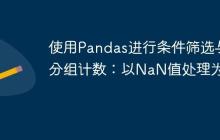 使用Pandas进行条件筛选与分组计数：以NaN值处理为例-创客网