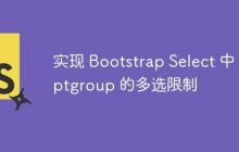 实现 Bootstrap Select 中 Optgroup 的多选限制-创客网