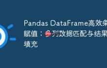 Pandas DataFrame高效条件赋值：多列数据匹配与结果填充-创客网