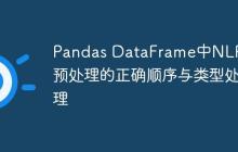 Pandas DataFrame中NLP文本预处理的正确顺序与类型处理-创客网