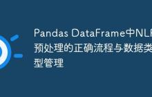 Pandas DataFrame中NLP文本预处理的正确流程与数据类型管理-创客网