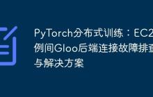PyTorch分布式训练：EC2实例间Gloo后端连接故障排查与解决方案-创客网