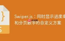Swiper.js：同时显示进度条和分页数字的自定义方案-创客网