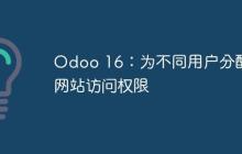 Odoo 16：为不同用户分配网站访问权限-创客网