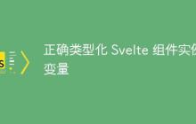 正确类型化 Svelte 组件实例变量-创客网