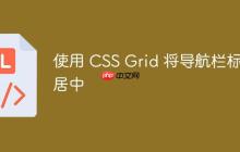 使用 CSS Grid 将导航栏标题居中-创客网