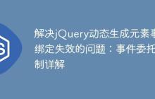 解决jQuery动态生成元素事件绑定失效的问题:事件委托机制详解-创客网