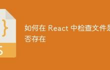 如何在 React 中检查文件是否存在-创客网