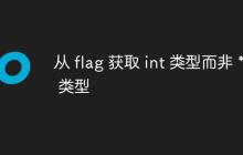 从 flag 获取 int 类型而非 *int 类型-创客网