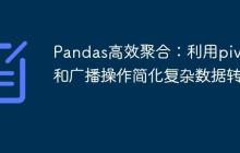 Pandas高效聚合：利用pivot和广播操作简化复杂数据转换-创客网