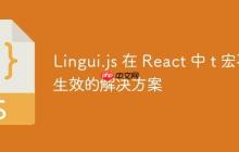 Lingui.js 在 React 中 t 宏不生效的解决方案-创客网