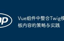 Vue组件中整合Twig模板内容的策略与实践-创客网