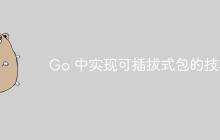 Go 中实现可插拔式包的技巧-创客网