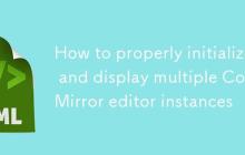 如何正确初始化并显示多个 CodeMirror 编辑器实例-创客网