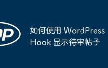 如何使用 WordPress Hook 显示待审帖子-创客网