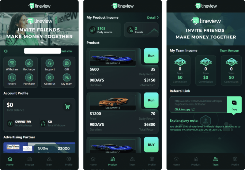 lineview海外汽车投资理财源码/前端html+后端PHP-创客网